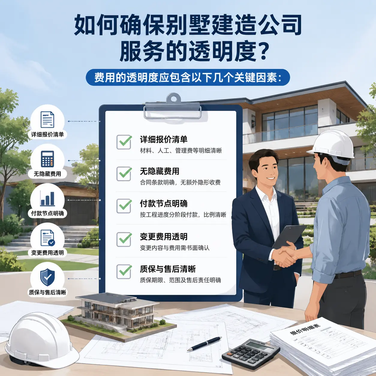 在 独山 如何确保别墅建造公司服务的透明度？