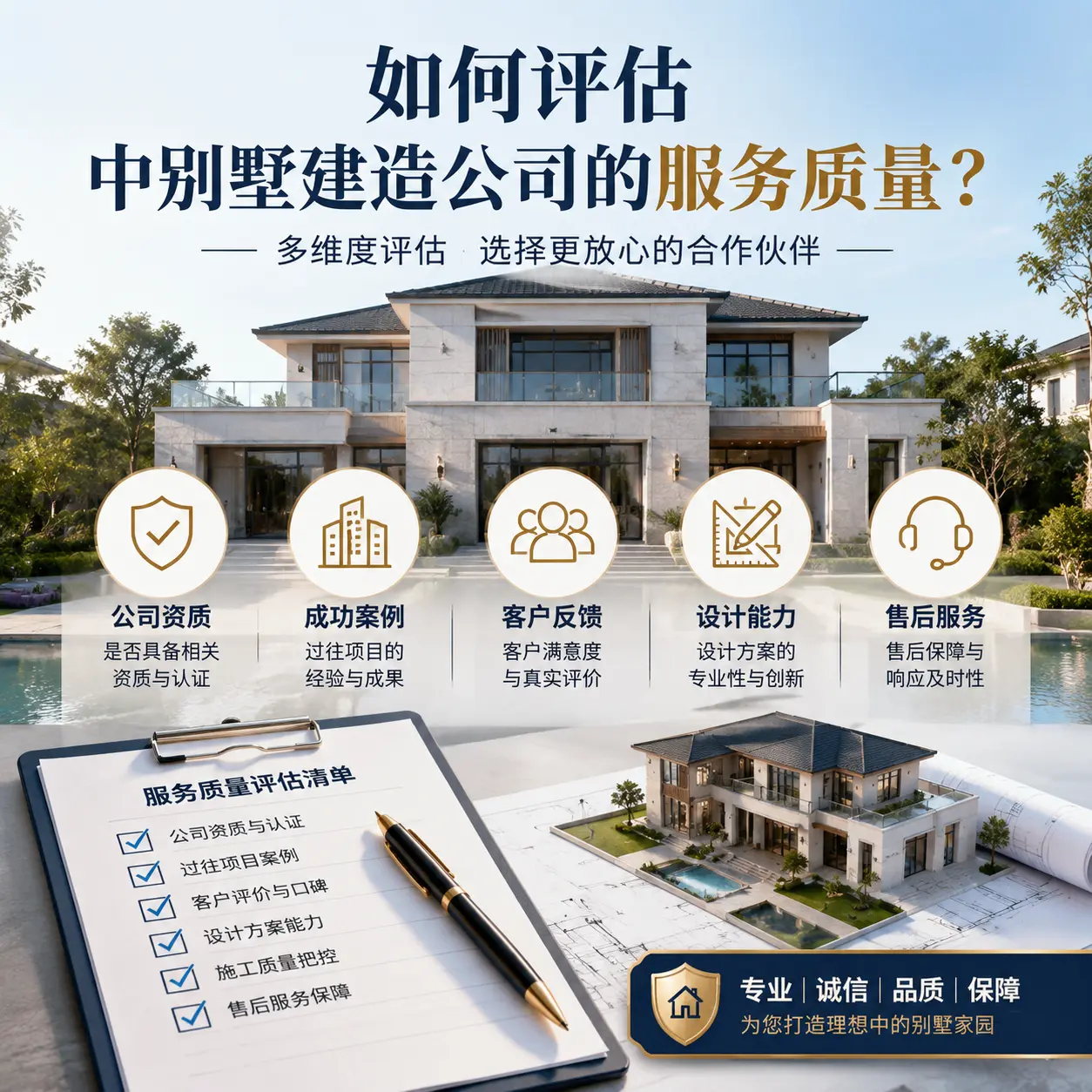 如何评估 独山 中别墅建造公司的服务质量?