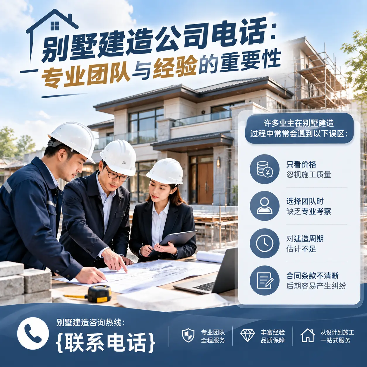 独山别墅建造公司电话：专业团队与经验的重要性